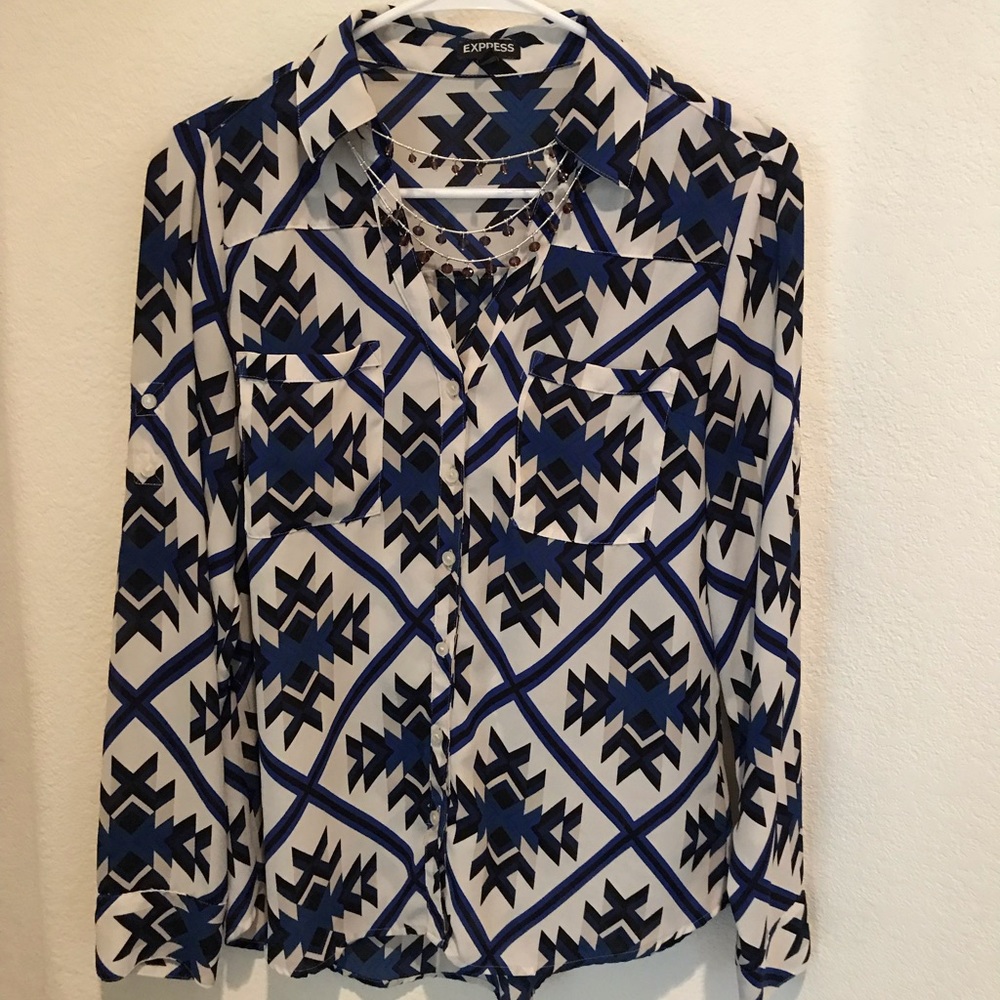 Button down Express blouse